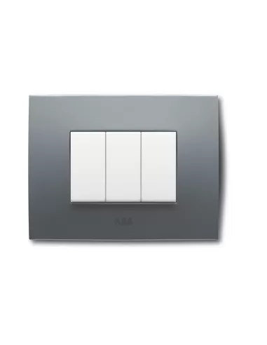 Abb serie chiara placca 7 moduli colore pietra 2csk0703ch