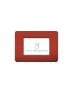 Placa Bticino am4806st matix 3 módulos de 3 plazas//tierra