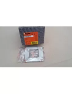 Placa 2 plazas bticino luna gris claro c4802gc