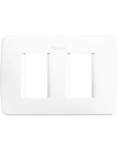 Bticino luna plaque module 503 2 places blanc c4803//2bn