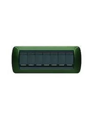 Bticino l4807vt living internacional placa de 7 plazas verde metalizado