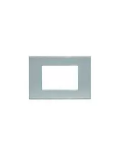 Bticino light placca 3 posti azzurro perla n4803an