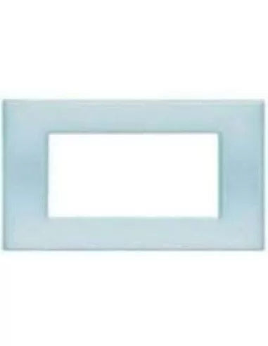 Assiette 4 places Bticino bleu opalin clair n4804bp
