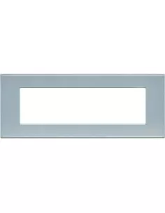 Bticino light 7 plazas placa azul perla n4807an