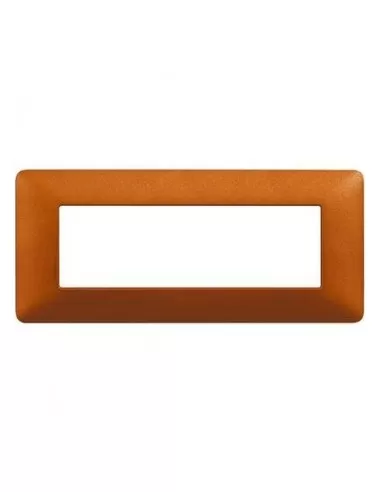 Bticino light opaline amber 7-seater plate n4807ap