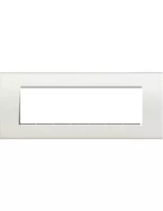 Bticino light integrated white 7-seater plate n4807ib