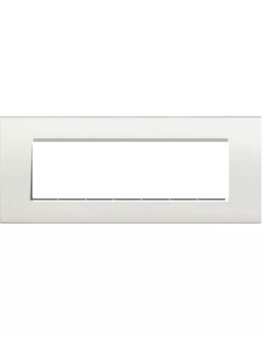 Bticino light placca 7 posti bianco integr  n4807ib