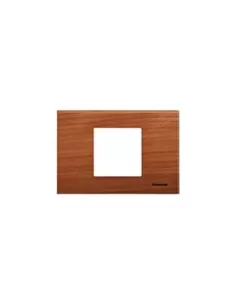 Plaque lumineuse 2 places Bticino en merisier n4819lca