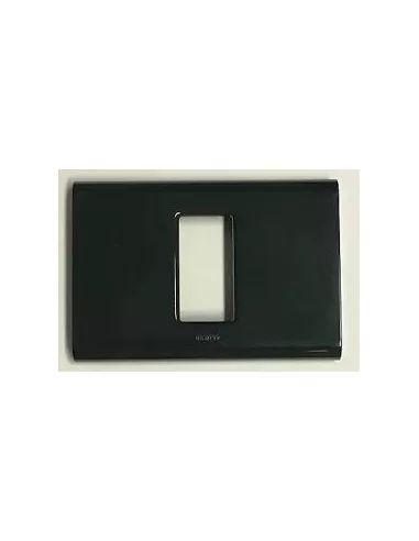 Système Gewiss Basic Plate 1 place gris fumé gw22004