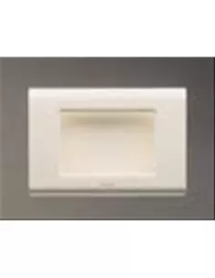 Sistema Gewiss Expo Plate GW22022 de 2 plazas en blanco