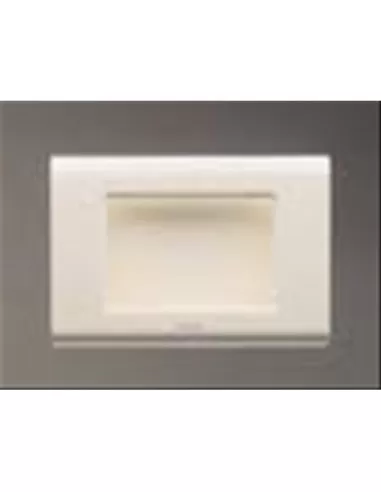 Sistema Gewiss Expo Plate GW22022 de 2 plazas en blanco