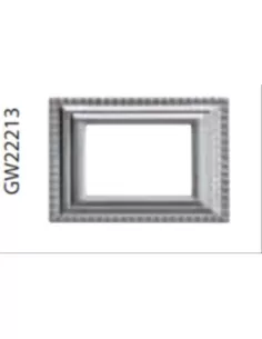 Placa Gewiss 3 plazas cromada sistema clasico gw22213
