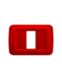 Gewiss placca 1 posto rosso geranio top gw22521 system