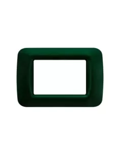 Gewiss vert plaque 3 places racing top système gw22553