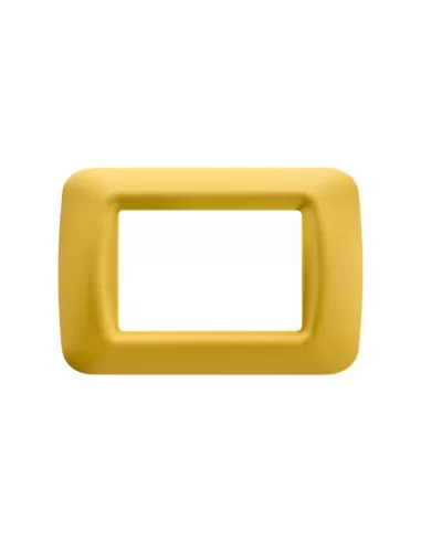 Gewiss assiette 3 places jaune maïs top système gw22583