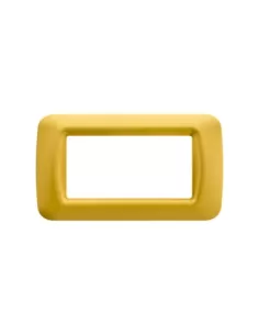 Gewiss assiette 4 places dessus jaune maïs système gw22584