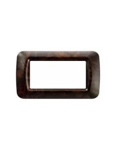 Gewiss placa de 4 plazas tapa de brezo inglés sistema gw22674