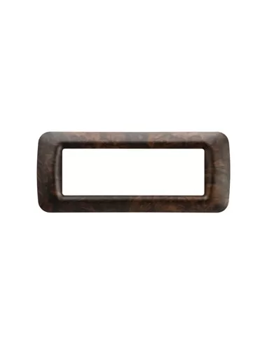 Gewiss 6-seater plate English briar top gw22676 system