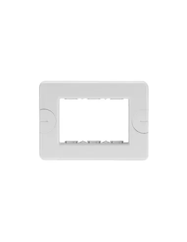 Placa compacta blanca de 3 plazas Gewiss gw24003