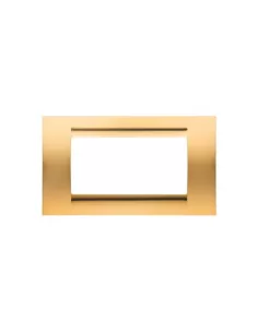 Placa Gewiss oro antiguo de 4 plazas gw32064 playbus