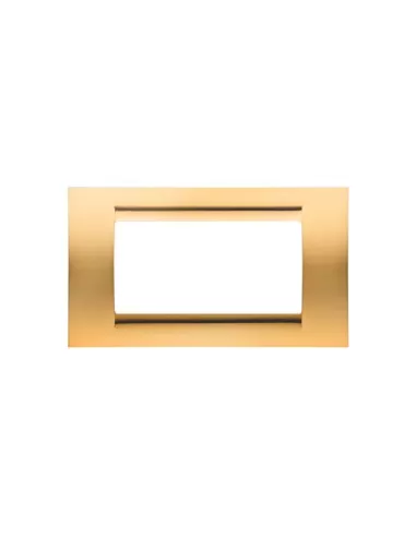 Gewiss placca 4 posti oro antico  gw32064 playbus