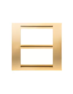 Gewiss placca 8 posti oro antico  gw32067 playbus