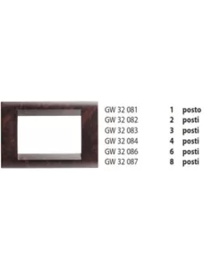 Gewiss 1 place, assiette en bruyère anglaise gw32081 playbus