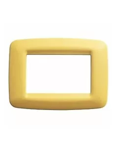 Plaque Gewiss 1 place jaune maïs playbus jeune gw32321 playbus