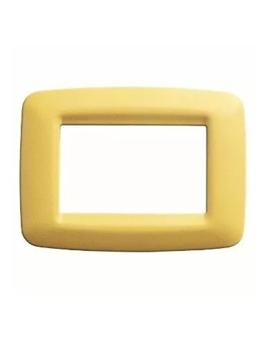 Plaque Gewiss 1 place jaune maïs playbus jeune gw32321 playbus