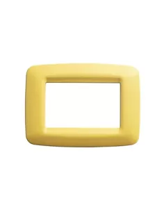 Placa Gewiss 6 plazas amarillo maíz playbus joven gw32326 playbus