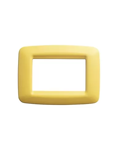 Placa Gewiss 6 plazas amarillo maíz playbus joven gw32326 playbus