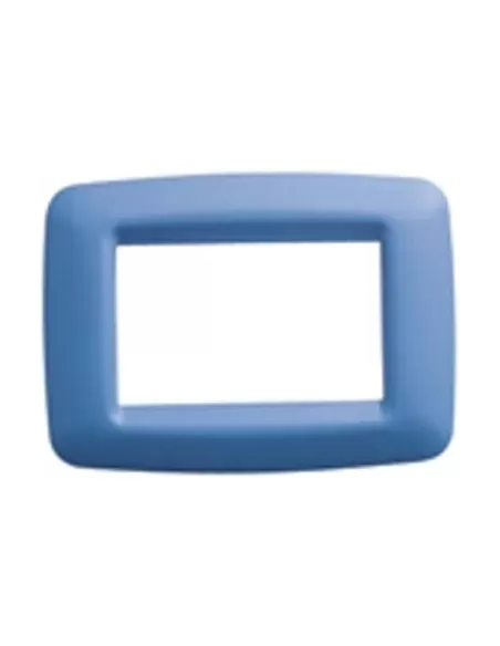 Gewiss placca 3 posti azzurro cielo playbus young gw32393 playbus