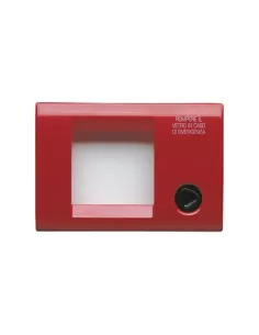 Placa de emergencia autoportante roja Gewiss gw32453 playbus