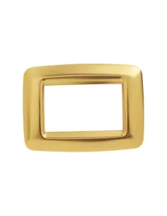 Placa Gewiss 4 plazas playbus oro antiguo joven gw32764 playbus