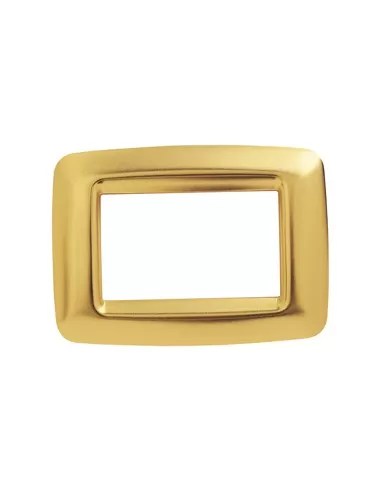 Placa Gewiss 4 plazas playbus oro antiguo joven gw32764 playbus