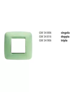 Gewiss plato doble verde Venecia gw34816 eco 60