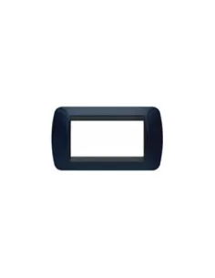 Bticino l4804bd placca 4 posti blu solid living international