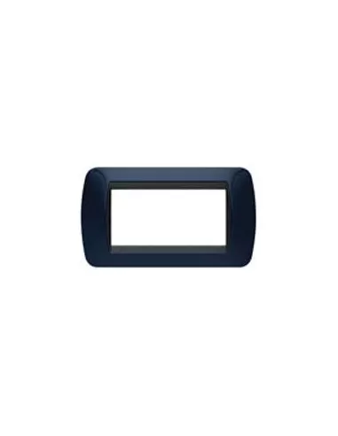 Bticino l4804bd Solid Living International Blue 4-Sitzer-Plakette