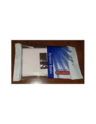 Placa básica Gewiss 1 plaza blanca sistema gw22001