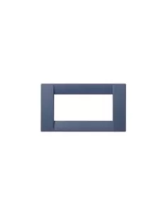 Vimar Plate 4 Modules Silk Blue 16744 D 10 Idea Series