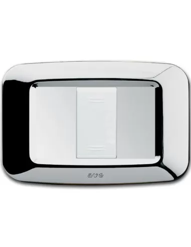 Ave placca yes tecnopolimero 1 modulo cromo 45py01cr serie yes