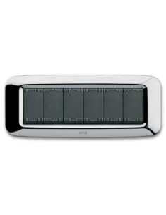Ave placca yes tecnopolimero 6 moduli cromo 45py06cr serie yes