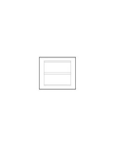 Ave placca tecnopolimero ral45 10 moduli (5 5) bianco  45p010bg serie blanc