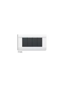 Ave 45p04ms placca plast 4mod marrone sabb