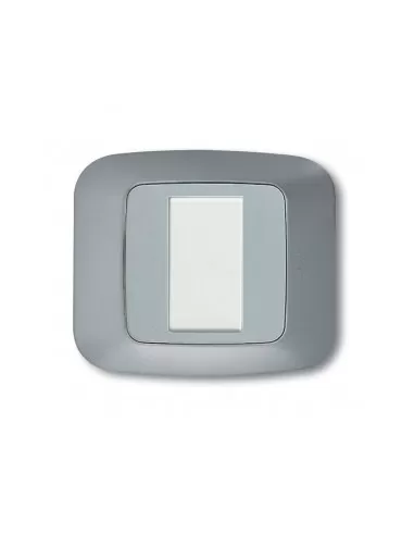 Ave yes45 plaque technopolymère 1 module argent mat 45p21ao série yes