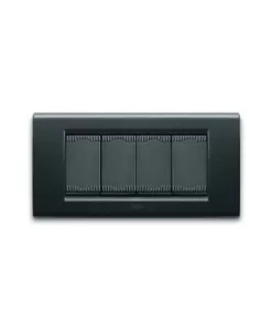 PLACCA ZAMA45 4M GRIGIO SCURO MET.