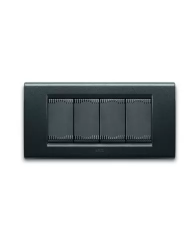 PLACCA ZAMA45 4M GRIGIO SCURO MET.