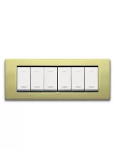 PLACCA ZAMA45 OTTONE LUCIDO      6M