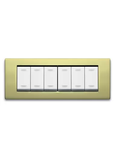 ZAMA45 PLATE POLISHED BRASS 6M