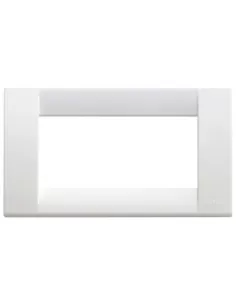 Vimar Technopolymer Plate 4 Places Bright White 16744.01 Idea Series